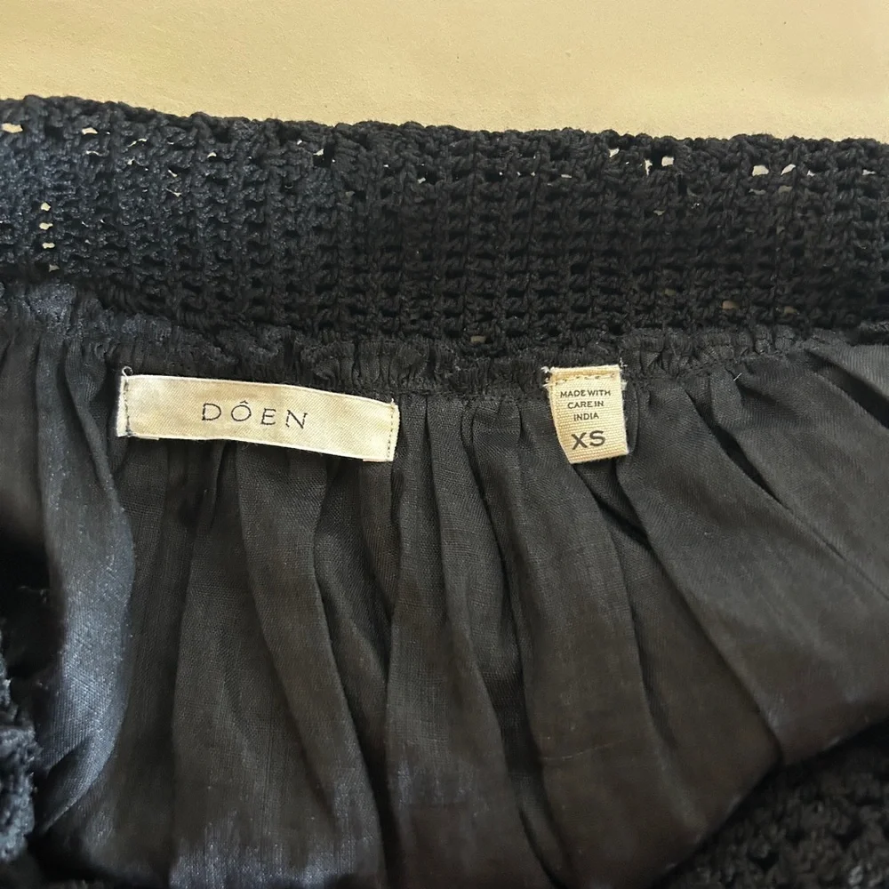 Doen Lucienne Crochet Midi Dress Black - Picture 9 of 11